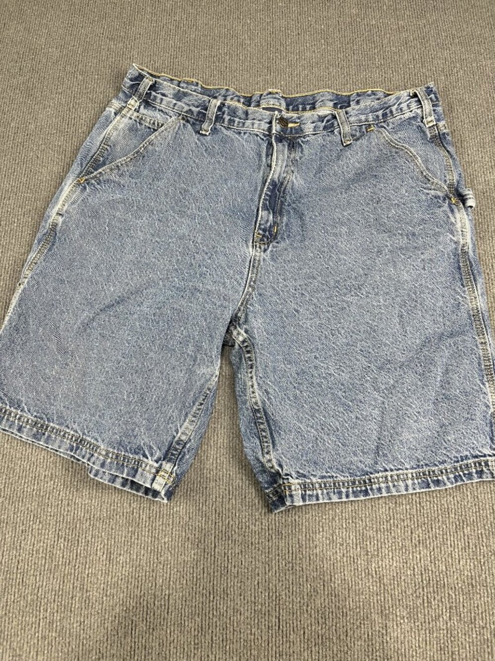 RK Brand Mens Blue Carpenter Jean Shorts 40